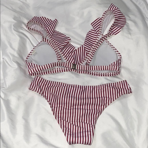 Red stripe bikini set - Picture 4 of 6
